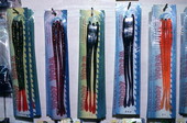 Rubber fishing lures known as "Woody Worms", which are made by Woody Woodward- Inverness, Florida