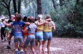 Children participating in a three-legged race - White Springs, Florida