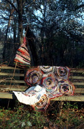 Crochet rug made by Dorothy Miller - Jefferson County, Florida