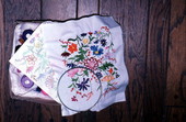 Examples of Czechoslovakian embroidery - Masaryktown, Florida