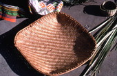 Palmetto basket made by Marion Bowers - Brighton Seminole Indian Reservation, Florida