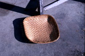 Palmetto basket made by Marion Bowers - Brighton Seminole Indian Reservation, Florida