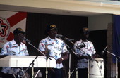 Junkanoos playing calypso music - White Springs, Florida
