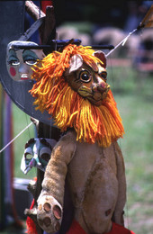 Lion puppet used by the Shoestring Puppet Theater of Jacksonville - White Springs, Florida