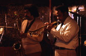 John Boller playing sax and James Franklin Davis playing trumpet at Club Royal - Pensacola, Florida.