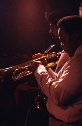 James Franklin Davis playing trumpet at Club Royal - Pensacola, Florida.