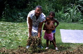 Jesse Mae Newsome collecting plants to make medicine - White Springs, Florida