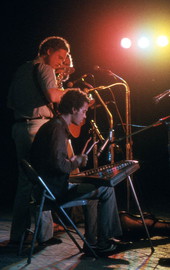 Folk quartet Wind That Shakes the Barley Band performing at the 1982 Florida Folk Festival - White Springs, Florida