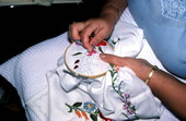 Hungarian embroidery done by Zita Mikita - Merritt Island, Florida