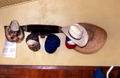 Hats at the house of Maria Castillos - Pierson, Florida.