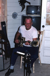 Cecil Griffey playing electric guitar - Barden, Florida