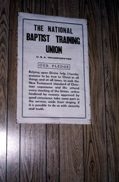 National Baptist Training Union pledge - Palatka, Florida.