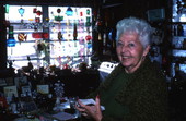 Martha Shearer in her workshop, where she makes stuffed animals and crochet - Georgetown, Florida.