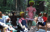Gourd head dolls made by Linda Beth Waldron - White Springs, Florida