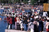 Crowd assembled at "glendi" - Tarpon Springs, Florida