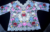 Hungarian embroidered shirt made by Margaret Horvath - Port Orange, Florida