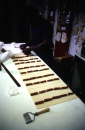 Jimmy Walton making guava pastries - Jacksonville, Florida.
