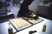 Jimmy Walton making guava pastries - Jacksonville, Florida.