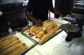Jimmy Walton making guava pastries - Jacksonville, Florida.