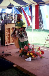 Lucille Ranger-Brown reciting poetry at the Florida Folk Festival - White Springs, Florida