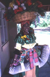 Lucille Ranger-Brown in Jamaican dance costume at the Florida Folk Festival - White Springs, Florida