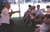 Harold Kalikow performing vaudeville at the Florida Folk Festival - White Springs, Florida