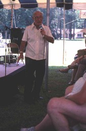 Harold Kalikow performing vaudeville at the Florida Folk Festival - White Springs, Florida