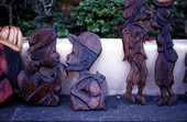 Jamaican wood-carving - Miami Beach, Florida.