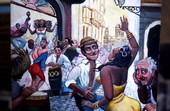 Painting, "New Miami", by Sahara and Haydee Scull - Miami Beach, Florida