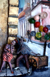 Figures from painting by Sahara and Haydee Scull - Miami Beach, Florida.