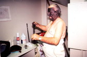 Juan "Bolito" Landa putting on "black face" - Miami, Florida.