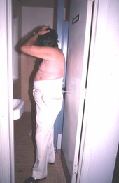 Juan "Bolito" Landa putting on "black face" - Miami, Florida.