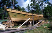 Port side of 45 foot shrimp boat : Apalachicola, Florida