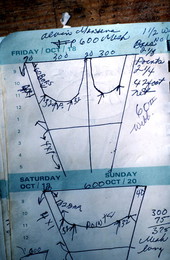 Net designs from Costa Buzier's notebook - Apalachicola, Florida