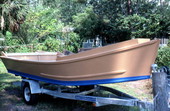 Mullet skiff built by Sonny Polous - Apalachicola, Florida