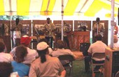 Junkanoos performing Bahamian music - White Springs, Florida