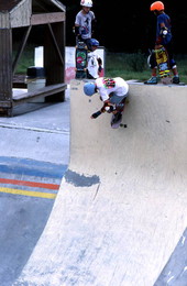 Ben French skateboarding on "The Tombstone" - Jacksonville, Florida.