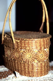 Basket made by Mary Brandenburg - Palm Beach, Florida.