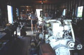 Nick Toth and Antonios Lerios in their helmet making workshop - Tarpon Springs, Florida