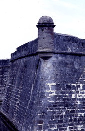 Wall of Castillo de San Marcos - Saint Augustine, Florida
