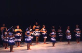 Children participating in a hula dance competition - Orlando, Florida.