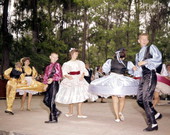Dancers performing at the 1962 Florida Folk Festival- White Springs, Florida
