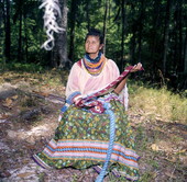 Lottie Shore, wife of Seminole medicine man Frank Shore- White Springs, Florida