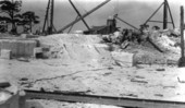Quarrying of Miami oolitic limestone - near Miami, Florida.