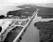 Aerial view of the Overseas Highway