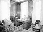 Governor Millard Caldwell at his desk in the capitol