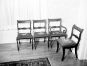 Four chairs in the Governor's Mansion