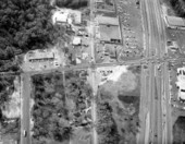 Aerial view of intersections of Magnolia, Lafayette and Apalachee.