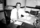 J.R.E. Lee, Jr. at his desk.