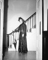 Tallahassee Women's Club member in costume at the First Presbyterian Church